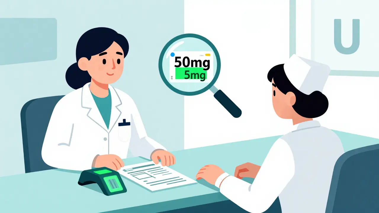 Pharmacist and nurse discover a mislabeled 50mg furosemide vial despite barcode scan matching.